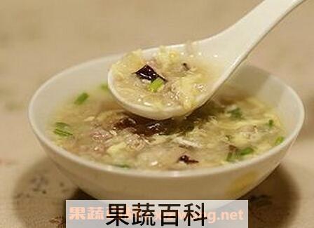 牛肉蛋花粥的功效