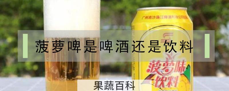 菠萝啤是啤酒还是饮料