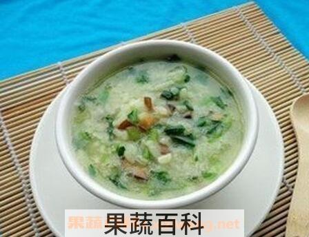 养生青菜粥的材料和做法步骤