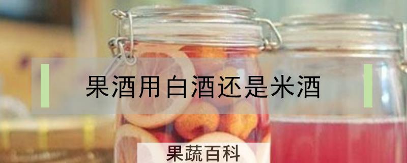 果酒用白酒还是米酒