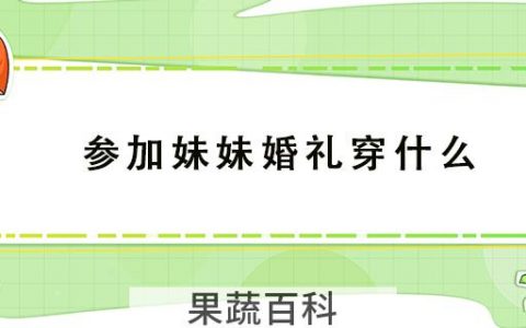 参加妹妹婚礼穿什么