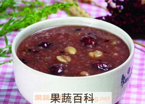 紫米薏米红豆粥的功效与作用