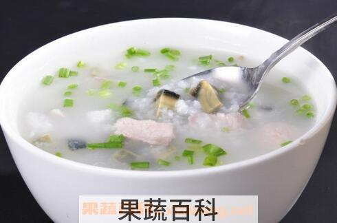 百合皮蛋瘦肉粥的功效