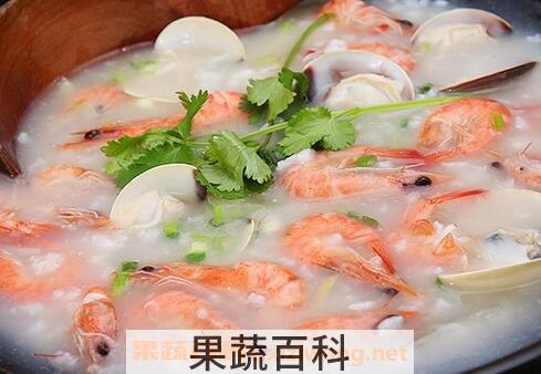 白贝鲜虾粥的做法