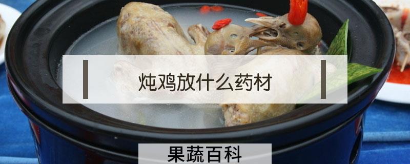 炖鸡放什么药材