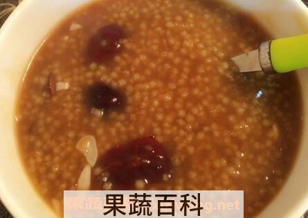 红糖小米粥的功效与作用