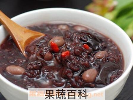 红枣黑米粥的功效与作用