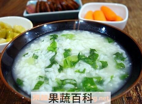  青菜粥的功效与作用