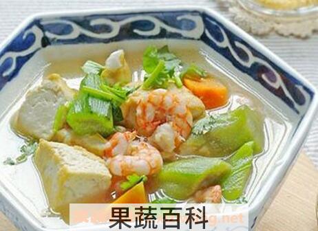 虾仁丝瓜粥功效与作用