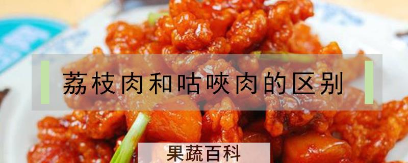 荔枝肉和咕唊肉的区别
