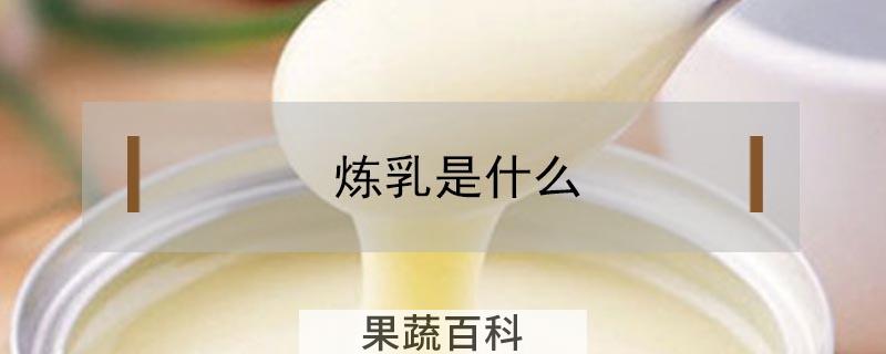 炼乳是什么
