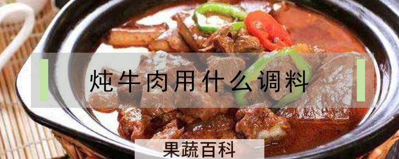 炖牛肉用什么调料