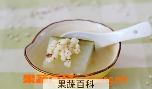 果蔬百科冬瓜米仁粥的做法
