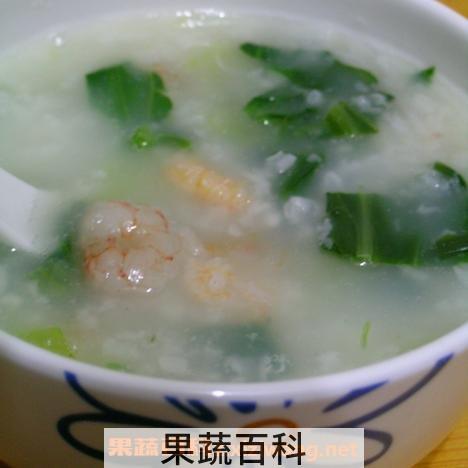 白菜虾仁粥