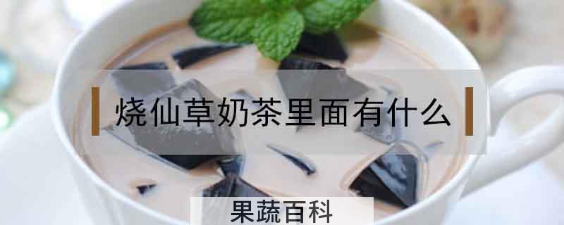 烧仙草奶茶里面有什么