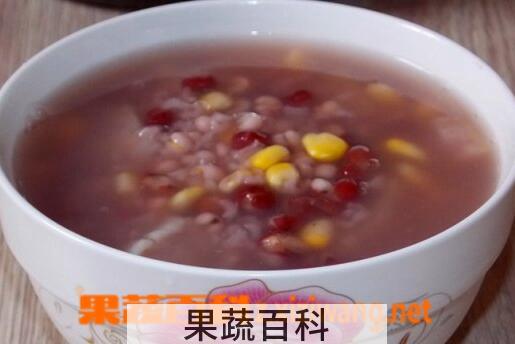 果蔬百科红豆玉米粥的做法与功效