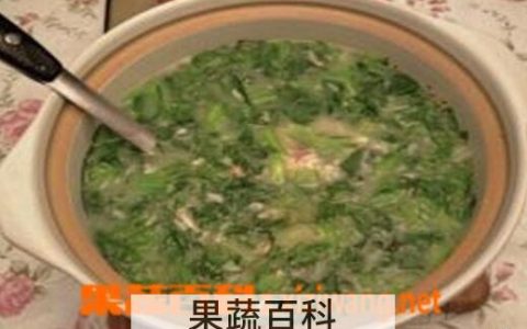 茴香青菜粥的材料和做法步骤 茴香青菜粥的功效