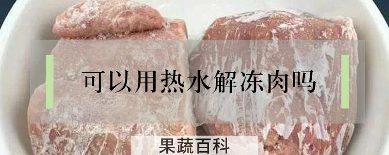 可以用热水解冻肉吗