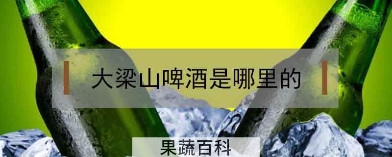 大梁山啤酒是哪里的