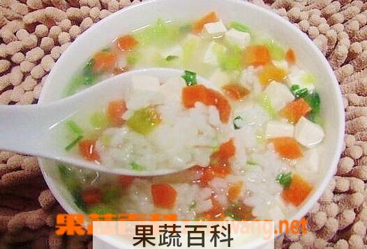 果蔬百科豆腐粥怎么做