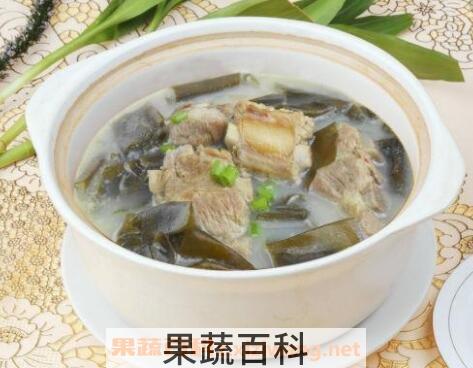 海带排骨汤的功效