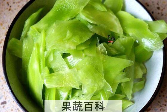 脆莴笋皮怎么做好吃 莴笋皮的做法大全图解