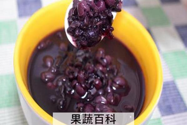 果蔬百科红豆黑米粥怎么做