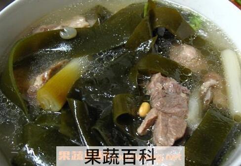 海带排骨汤的功效