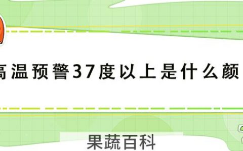 高温预警37度以上是什么颜色
