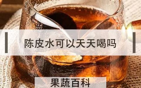 陈皮水可以天天喝吗
