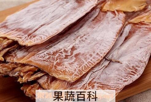 鱿鱼干的功效与作用