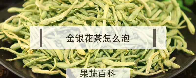 金银花茶怎么泡