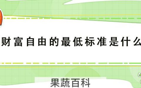 财富自由的最低标准是什么