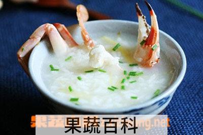果蔬百科生滚花蟹粥的做法