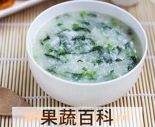 果蔬百科骨汤菠菜粥的做法