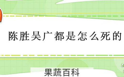 陈胜吴广都是怎么死的