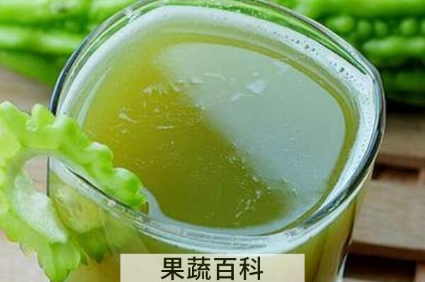 苦瓜汁的功效与作用及禁忌