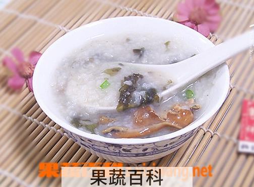 果蔬百科花菜蚝豉粥的做法