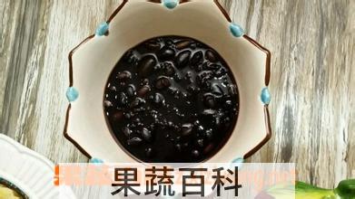 果蔬百科五黑桂花固肾粥的做法