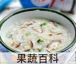 果蔬百科香菇鸡肉粥的做法