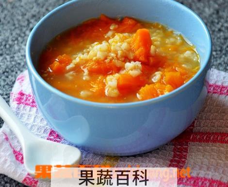 果蔬百科燕麦南瓜粥的做法