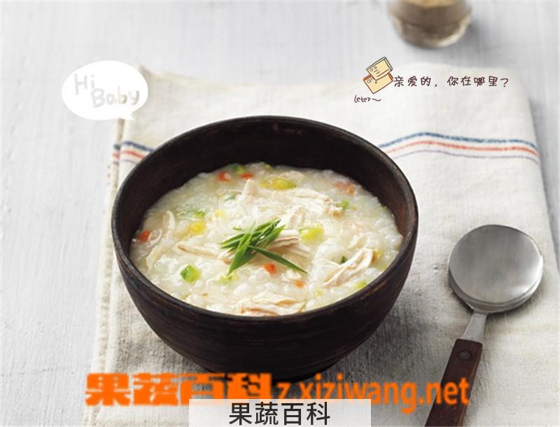 果蔬百科韩式鸡汤粥的做法