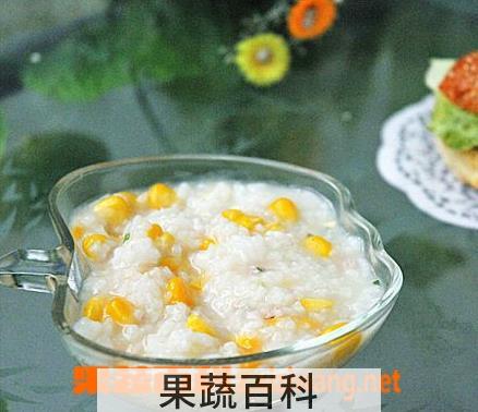果蔬百科玉米瘦肉粥的做法