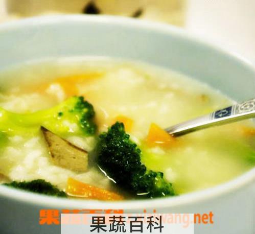 果蔬百科蛤蜊西兰花大米粥的做法