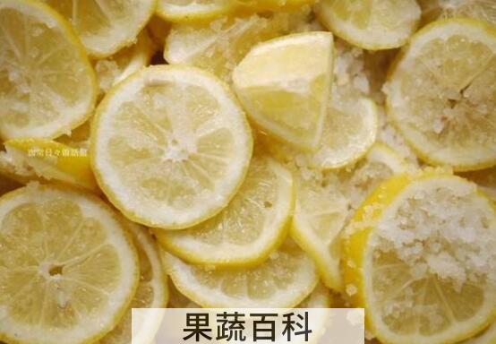 广西腌制盐柠檬的做法