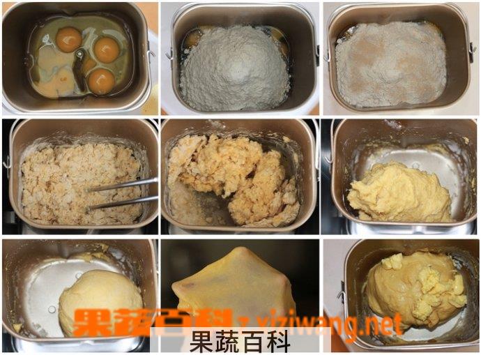 果蔬百科面包机做面包的方法