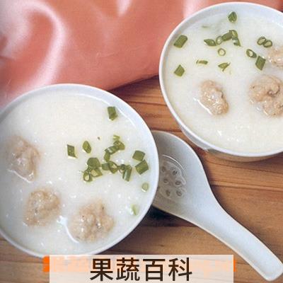 果蔬百科陈皮肉丸粥的做法