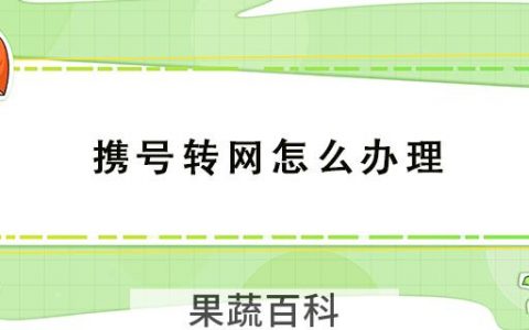 携号转网怎么办理