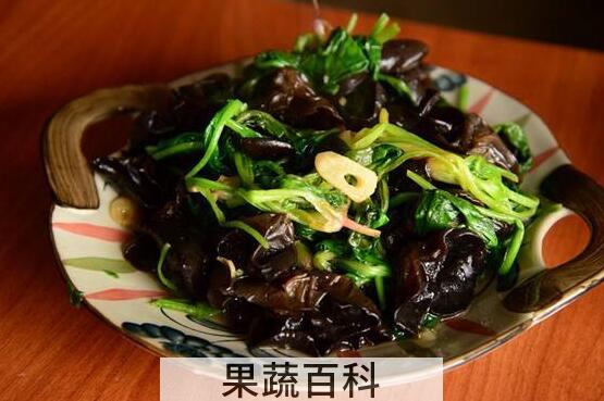 菠菜炒木耳的功效与好处