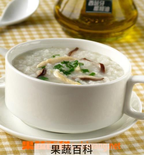 果蔬百科香菇鸡肉粥的做法 香菇鸡肉粥的功效